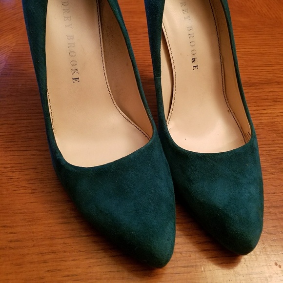 Blue suede Audrey Brooke high heels - Picture 3 of 3